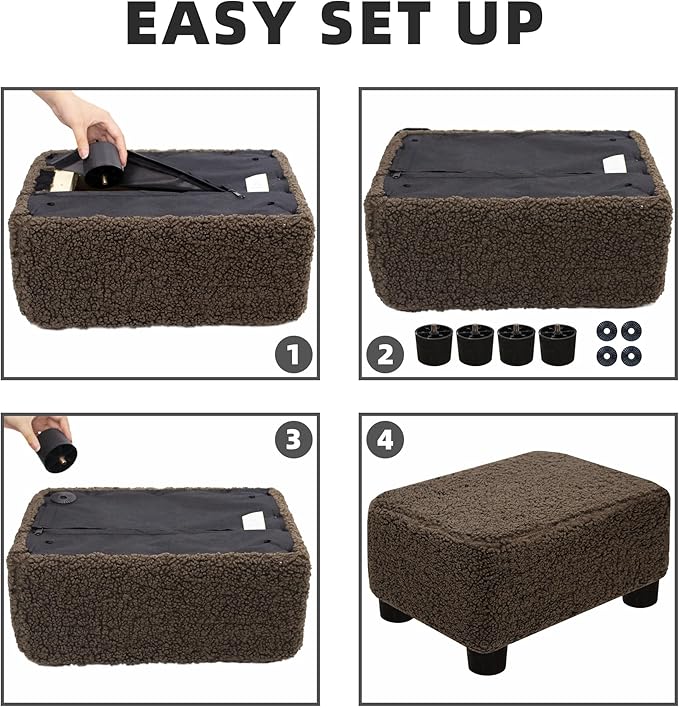 CAROLMADE Small Foot Stool Ottoman Footstool