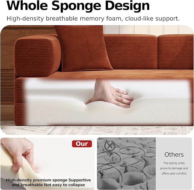 MoonSpeak 78.8''Sleeper Couch Bed