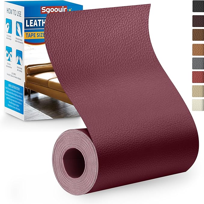 Leather Repair Patch Tape Kit, Vinyl Leather Repair Kit