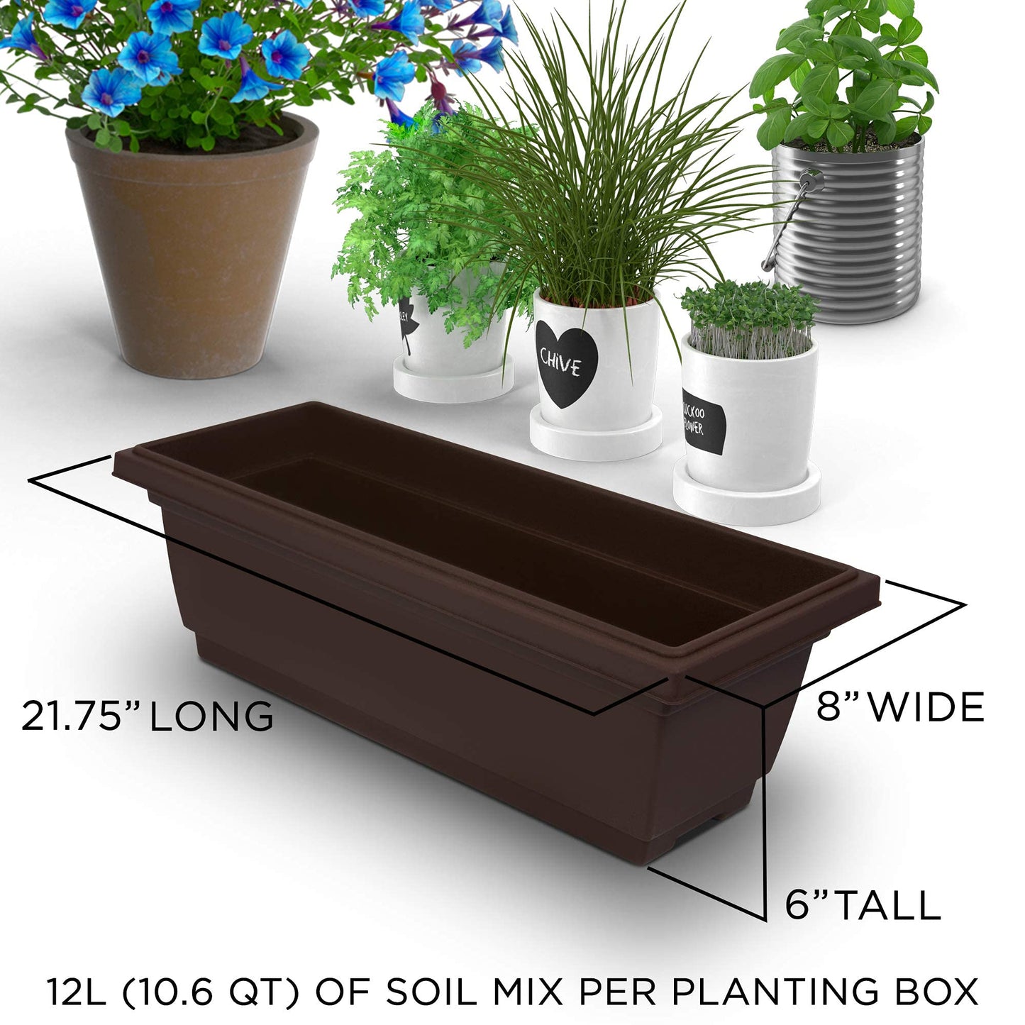 Outland Living 4-Ft Raised Garden Bed - Vertical Garden Freestanding Elevated Planters 4 Container Boxes - Good for Patio Balcony Indoor Outdoor - Perfect to Grow Vegetables Herbs Flowers