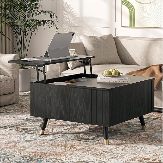 SULIVES Lift Top Coffee Table