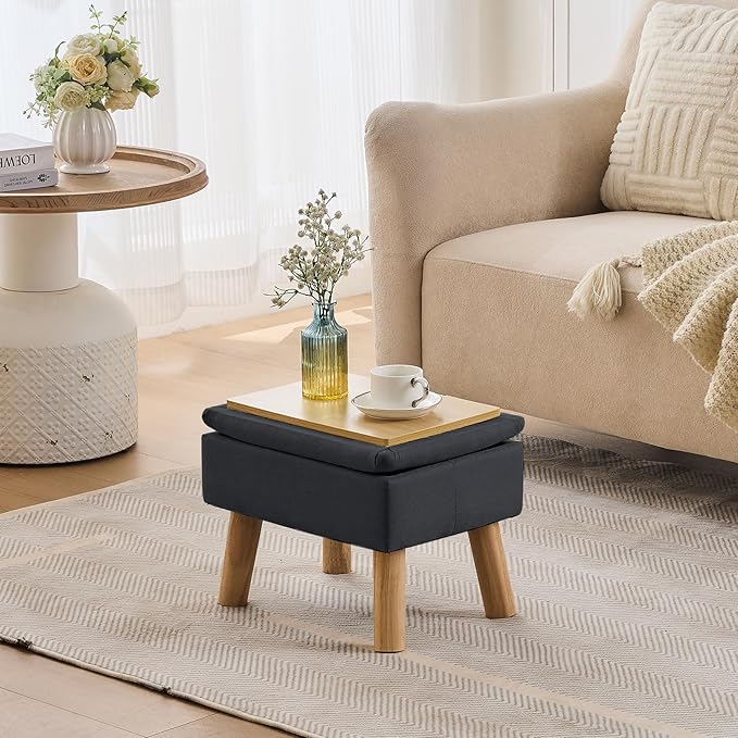 Storage Ottoman, Small Foot Stool Ottoman