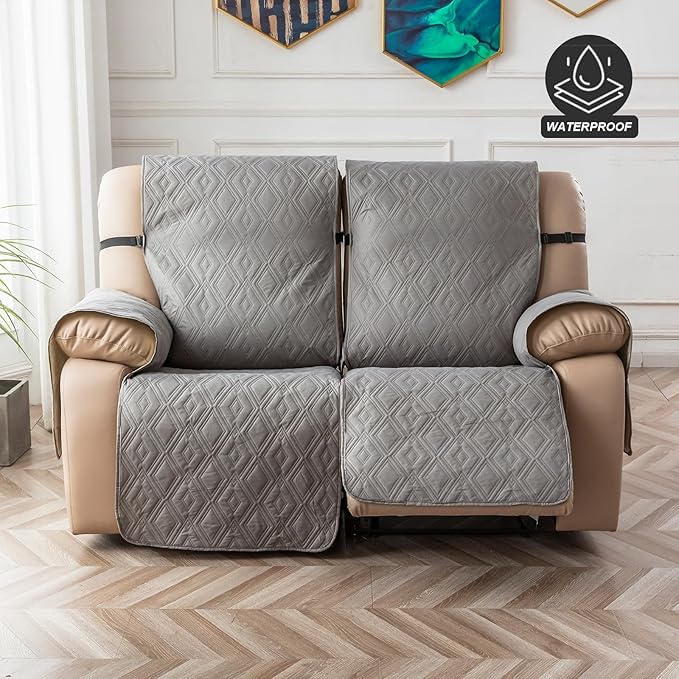 Genina Loveseat Recliner Cover Non-Slip, Sofa Cover