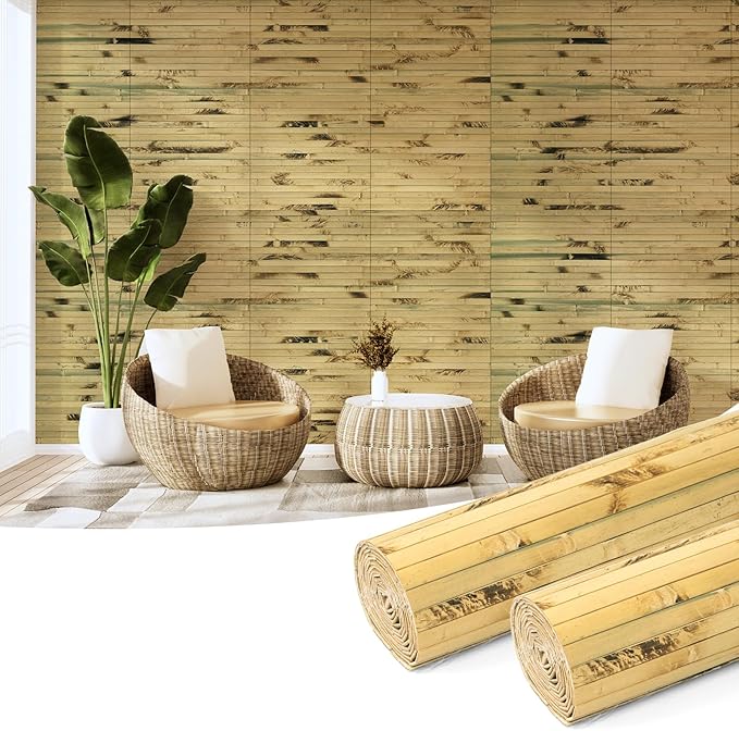 Art3d Natural Bamboo Wall Panel