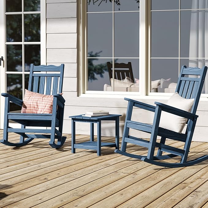 Stoog All-Weather Patio Rocking Chairs Set of 2