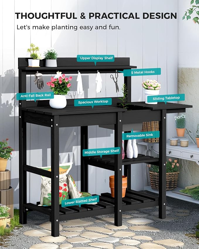 SERWALL Outdoor Potting Bench