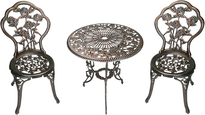 Oakland Living 3-Piece Rose Bistro Set