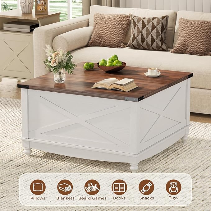 ALLSTAND 31.5" Lift Top Coffee Table