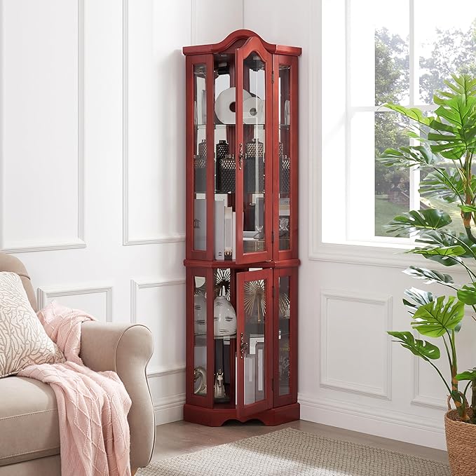 Glass Corner Display Cabinet