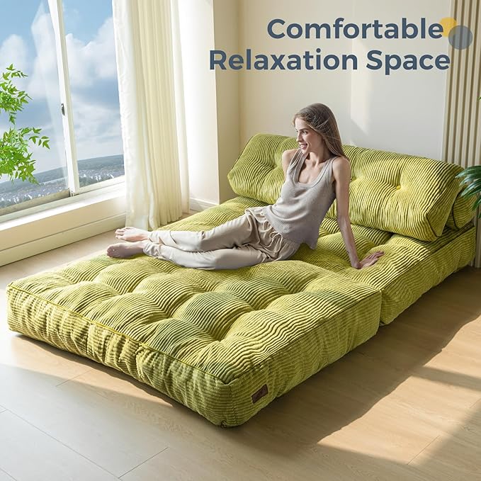 MAXYOYO Folding Sofa Bed, Convertible Sleeper Chair