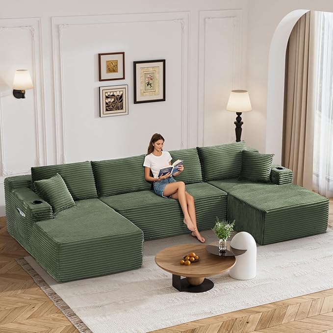 133" Oversized Cloud Boneless Sofa Couch