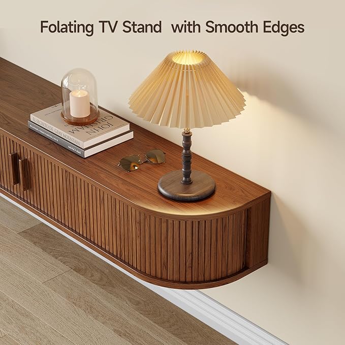 55" Floating TV Stand with Power Outlet