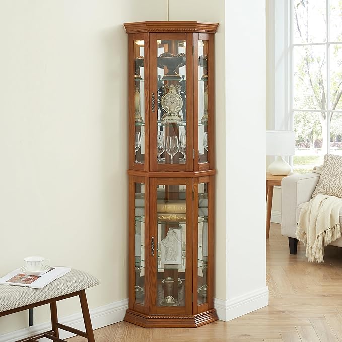 Glass Corner Display Cabinet
