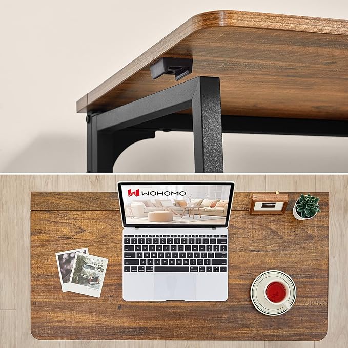 WOHOMO Folding Desk for Small Spaces, 31.5 Inch Foldable Computer Desks