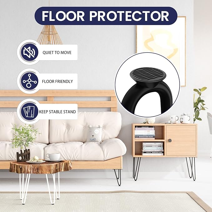 SMARTSTANDARD 8 Inch Heavy Duty Hairpin Furniture Legs, Metal Home DIY Projects
