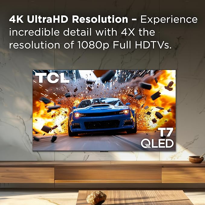 TCL Amazon Exclusive 75 Inch Class T7 Series | 4K QLED HDR Lag-Free Smart