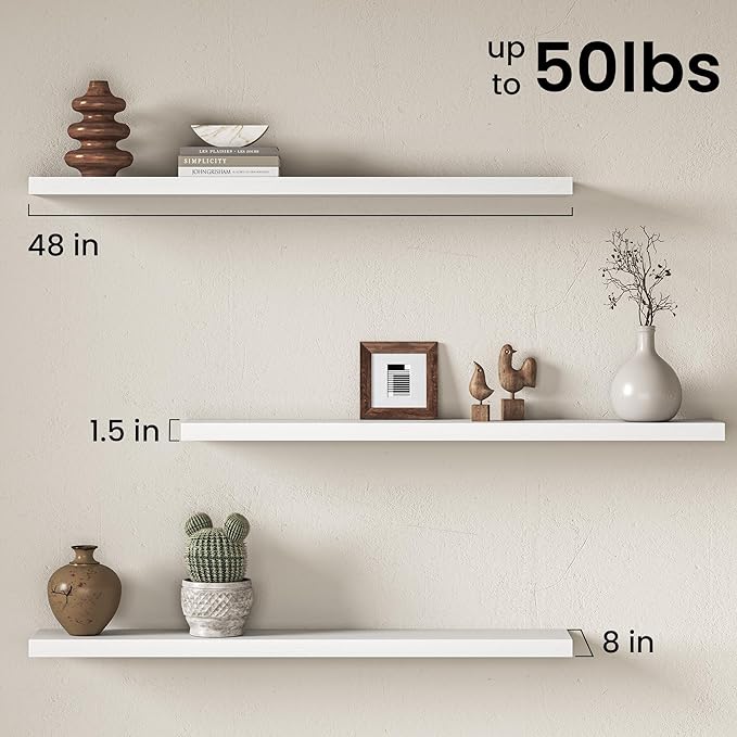 Fun Memories 48Inch Floating Shelves