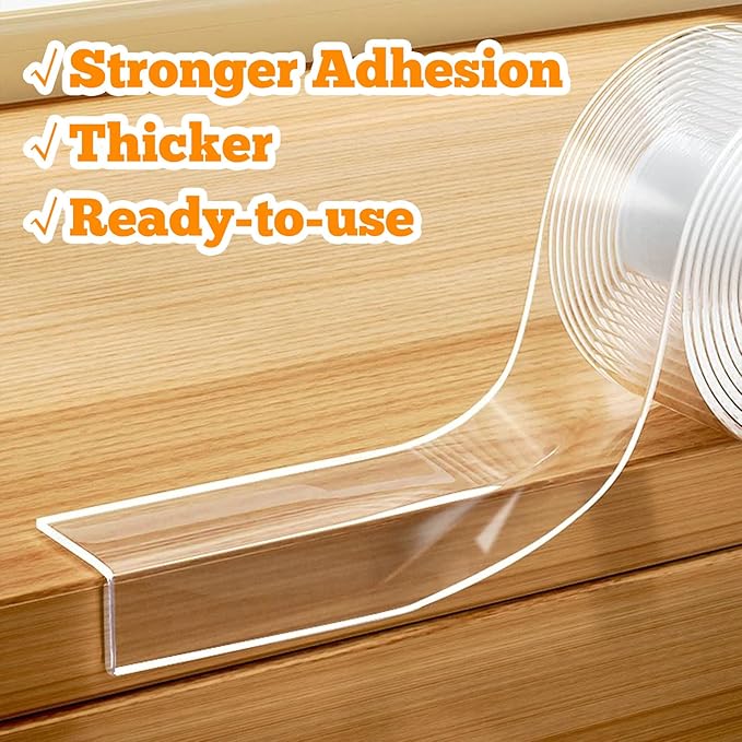 Clear Soft Corner Protectors for Furniture Strip, 1.18 in x 6.6 FT, Sharp Edge