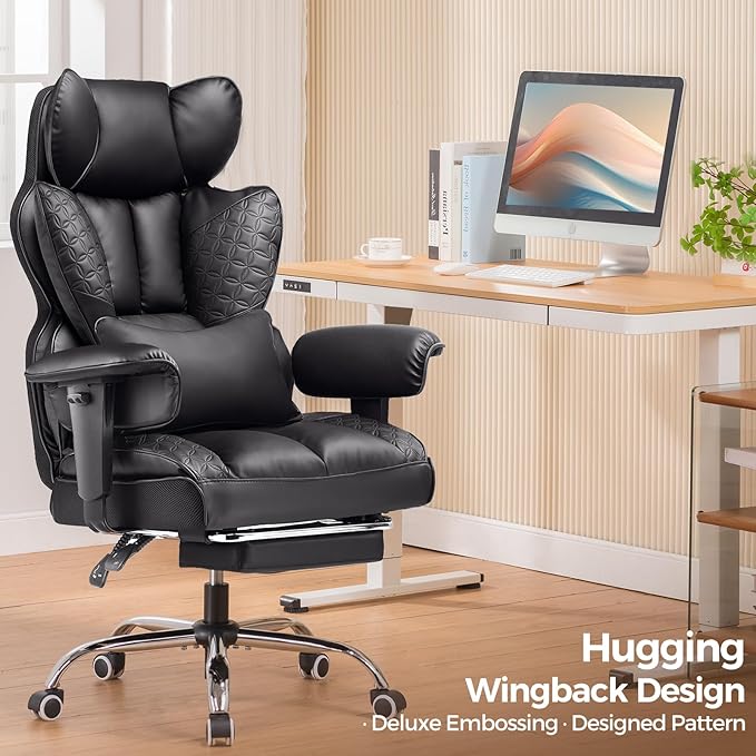 COMHOMA Big and Tall Office Chair Heavy Duty Wide Ergonomic Gaming Chair