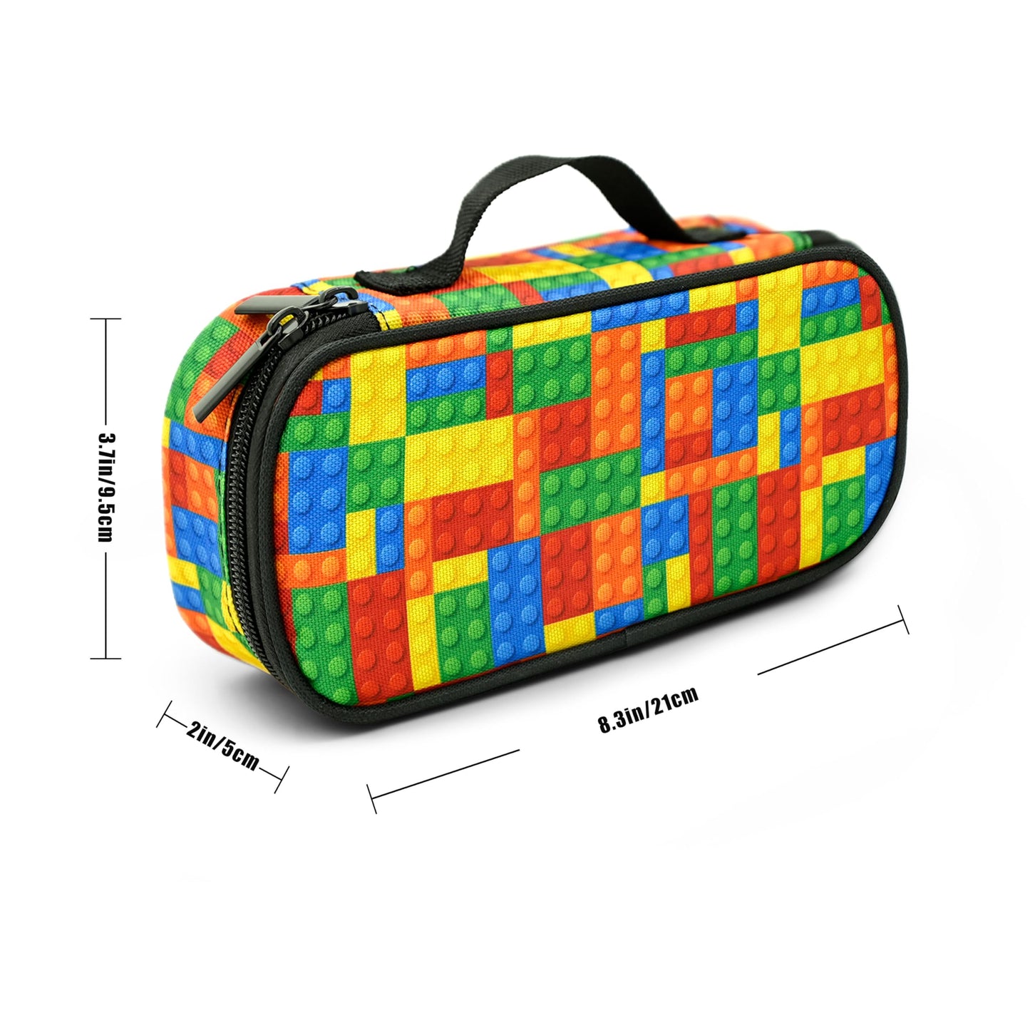 Droerfes Brick Pencil Case Pencil Pouch Large Capacity Pen Bag School Office Organizer Stationery Storage Box For Girls Boys Teen Kids