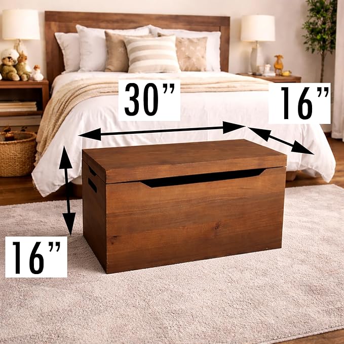 Fully Assembled, Solid Wood Storage Chest