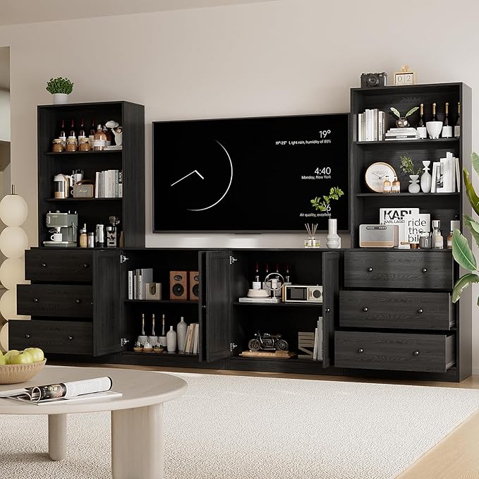 TUSY 71" Large TV Stand Set