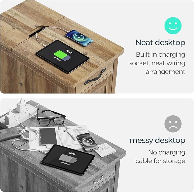 LINSY HOME End Table Set of 2