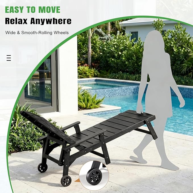 Outdoor Lounge Chair Set of 4