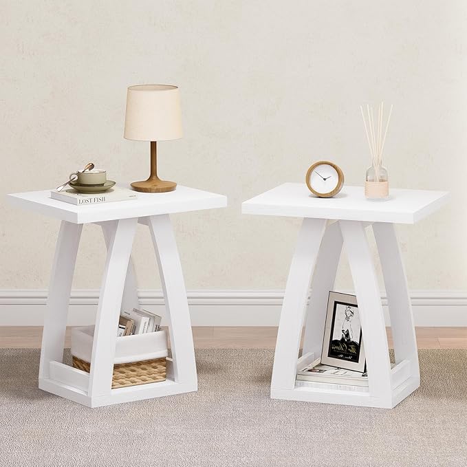 FROMJBEST End Tables Living Room, Side Table Beside Sofa, Nightstand