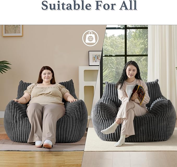 Giant Plush Bean Bag Chair for Adults