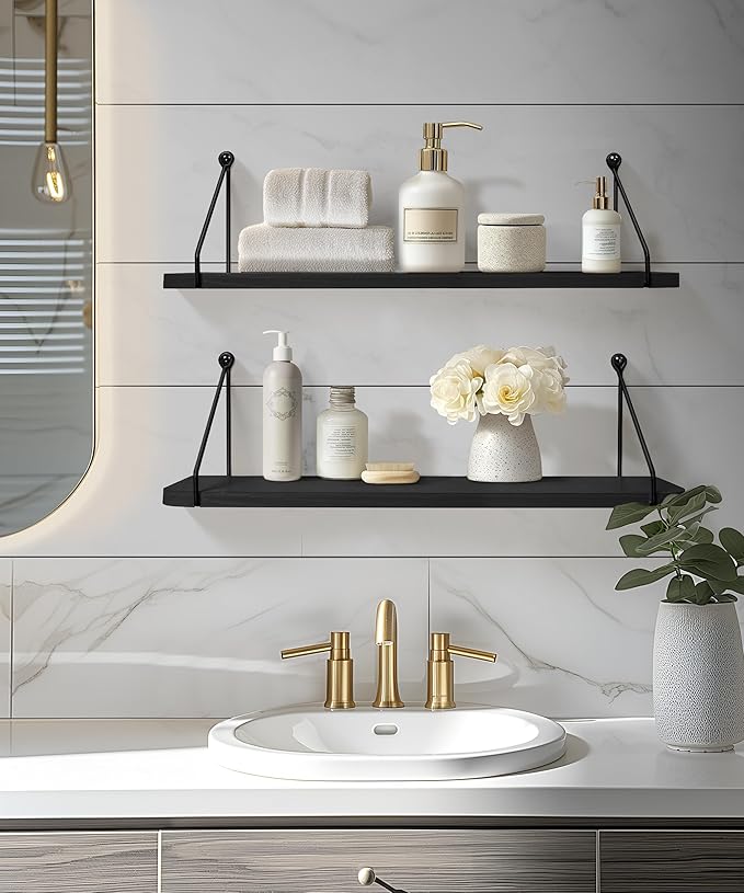 Afuly 24in Floating Shelves for Wall, Living Room, Home Wall Decor