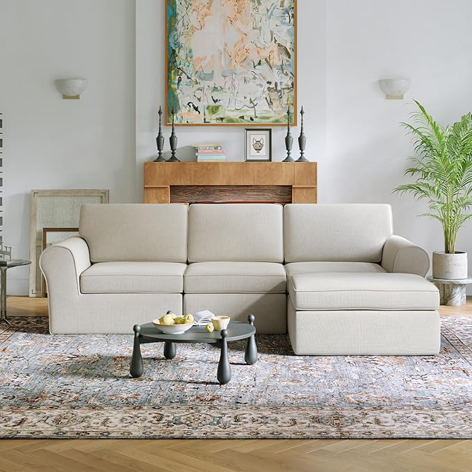 Novilla 108" Modular Sectional Sofa, Modular Sectional Couches
