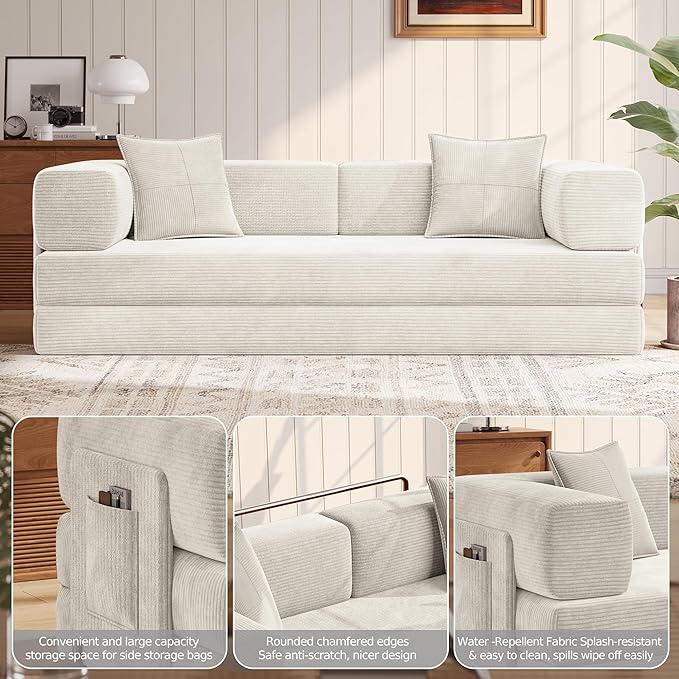 MoonSpeak 78.8''Sleeper Couch Bed