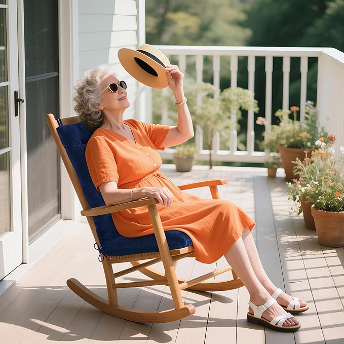 ELFJOY Rocking Chair Cushion Large Rocking Chair Pads
