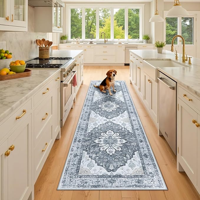 RELEANY Area Rugs 2'6"x8' Runner Rug Non Slip Washable