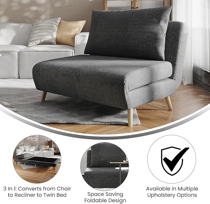 Flash Furniture Shaw Tri-Fold Convertible Sleeper Chair