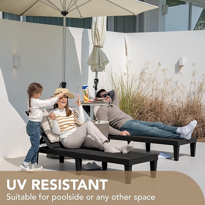 Devoko Outdoor Chaise Lounge Chair Set of 2