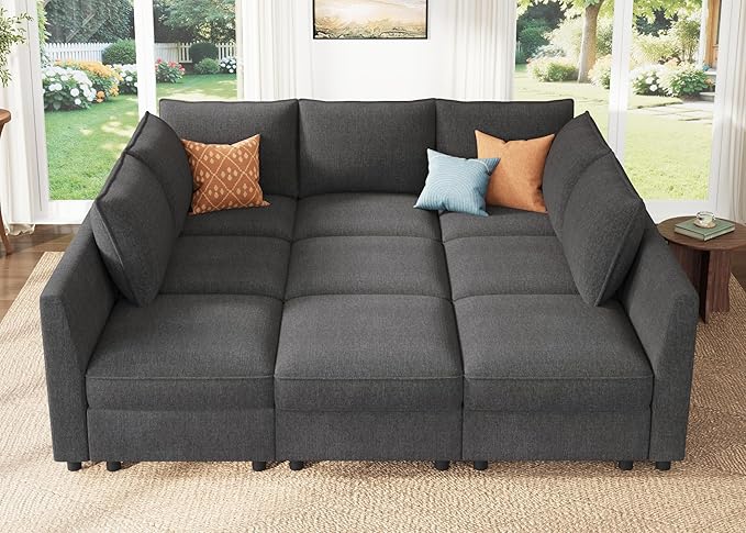 HONBAY Modular Sectional Sleeper Sofa