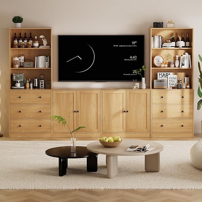 TUSY 71" Large TV Stand Set