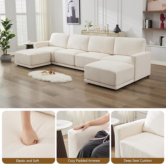 44.2" Chenille Oversized Chair