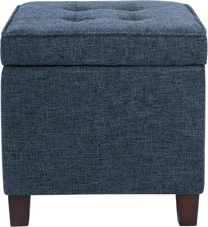 Homepop Square Tufted Storage Ottoman