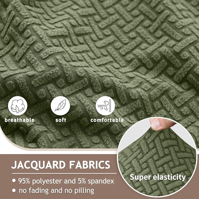 ALIECOM 100% Waterproof Recliner Sectional Couch Covers L Shape Stretch Corner