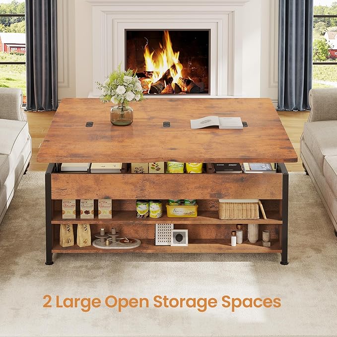 Itaar Lift Top Coffee Table Set, Center Table