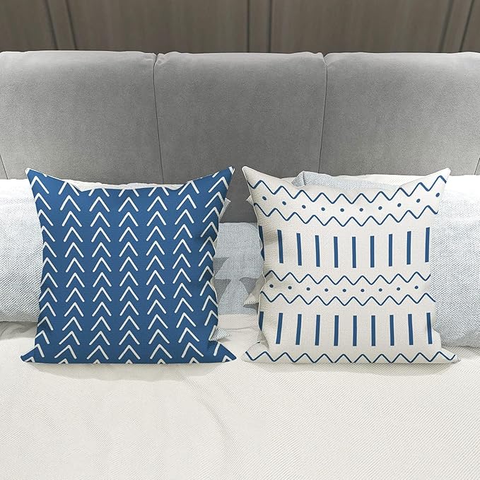 YCOLL Pillow Covers 20x20 Set of 4, Modern Sofa Throw Pillow Cover, Decorative