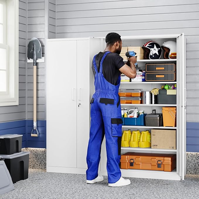 Yizosh Metal Garage Storage Cabinet