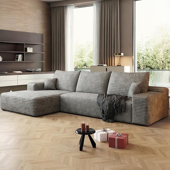 108" Sectional Couches for Living Room Cloud Couch Sofa