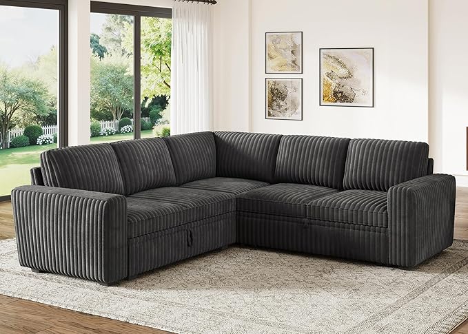 HONBAY Modular Sectional Sleeper Sofa