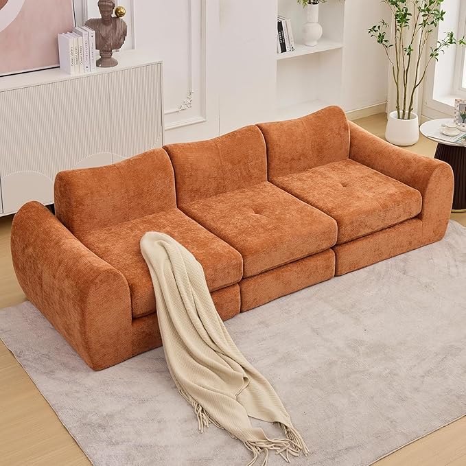 102" Modular Sectional Boneless Couch