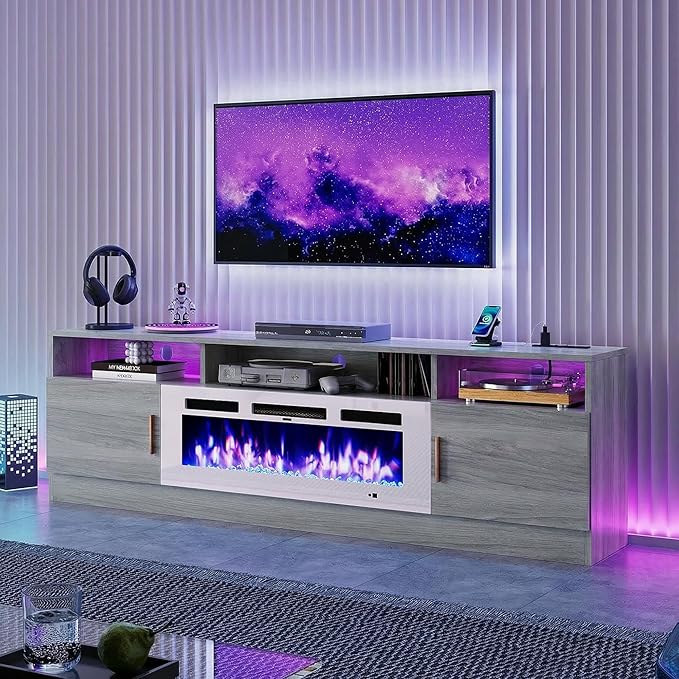 oneinmil 70" Fireplace TV Stand