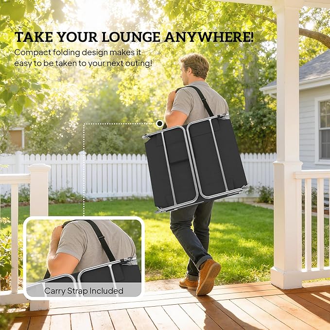 Outsunny Chaise Lounge Chair Outdoor Set of 2